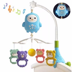 Movil Para Cuna Aves con Luces y Sonidos 368-20 Celeste