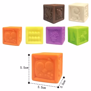 Set de 12 Bloques de Silicona Texturizado