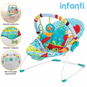 Silla Nido para Bebé Vibraciones Safari Multi Infanti 6750 Celeste