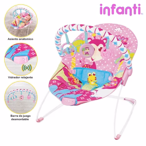 Silla Nido para Bebé Vibraciones Safari Infanti 6790 Rosado