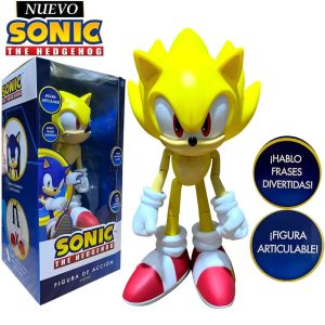 Muñeco Super Sonic The Hedgehog Musical y Articulable