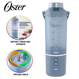 Licuadora Portátil Oster GOMAX, 590 ml , para Smoothies, Azul, BLSTGFP-MH20