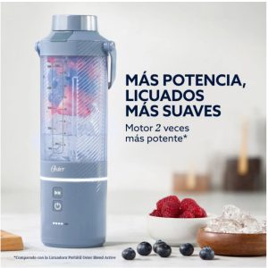 Licuadora Portátil Oster GOMAX, 590 ml , para Smoothies, Azul, BLSTGFP-MH20