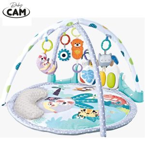 Gimnasio Piano Musical Baby Cam 7 en 1 Turquesa