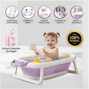 Bañera Plegable Para Bebés «MAUI» Purple