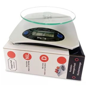 Balanza Gramera De Vidrio Digital Hasta 5 Kilos