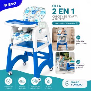 Silla de Comer Escritorio LARA EB645-1 Azul