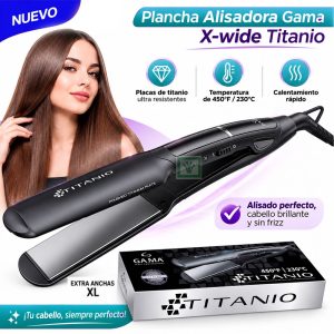 Plancha Alisadora Gama X-Wide Titanio