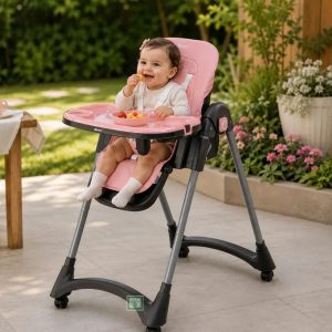 Silla de comer LEIA EB642 Rosado