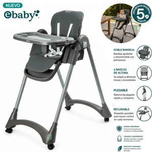 Silla de comer LEIA EB642 Gris