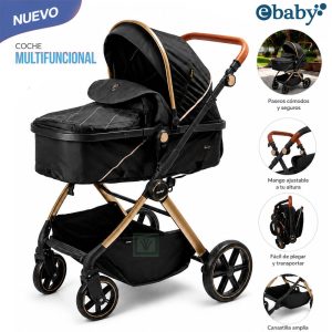 Coche Cuna Moisés SIGNAL Ebaby EB182 Negro