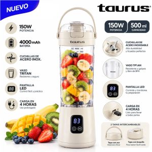 Licuadora portátil Taurus Shake & Go Mini Sand 150W – MINI SAND