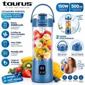 Licuadora portátil Taurus Shake & Go Mini Sand 150W – MINI SAND