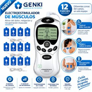 Electroestimulador Masajeador Teens 12 Parches
