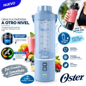 Licuadora Oster Portátil Gomax 590 Ml De Capacidad Para Batidos Y Smoothies