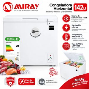 Congeladora Miray CM-143H 142 L