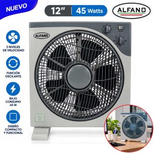Ventilador Circulador ALfano 12″ BF-1210 45W Gris