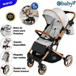 Coche Maleta Ebaby Pegasus EB176 para Bebé Gris
